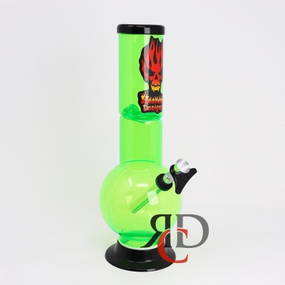 WATER PIPE ACRYLIC 12INCH BUB PICE ICE TWIST ASST. COLORS WPA1205 1CT